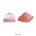 Huiying Crystal Healing Stones Natural Polished Cherry Quartz Pyramid Stone Crafts