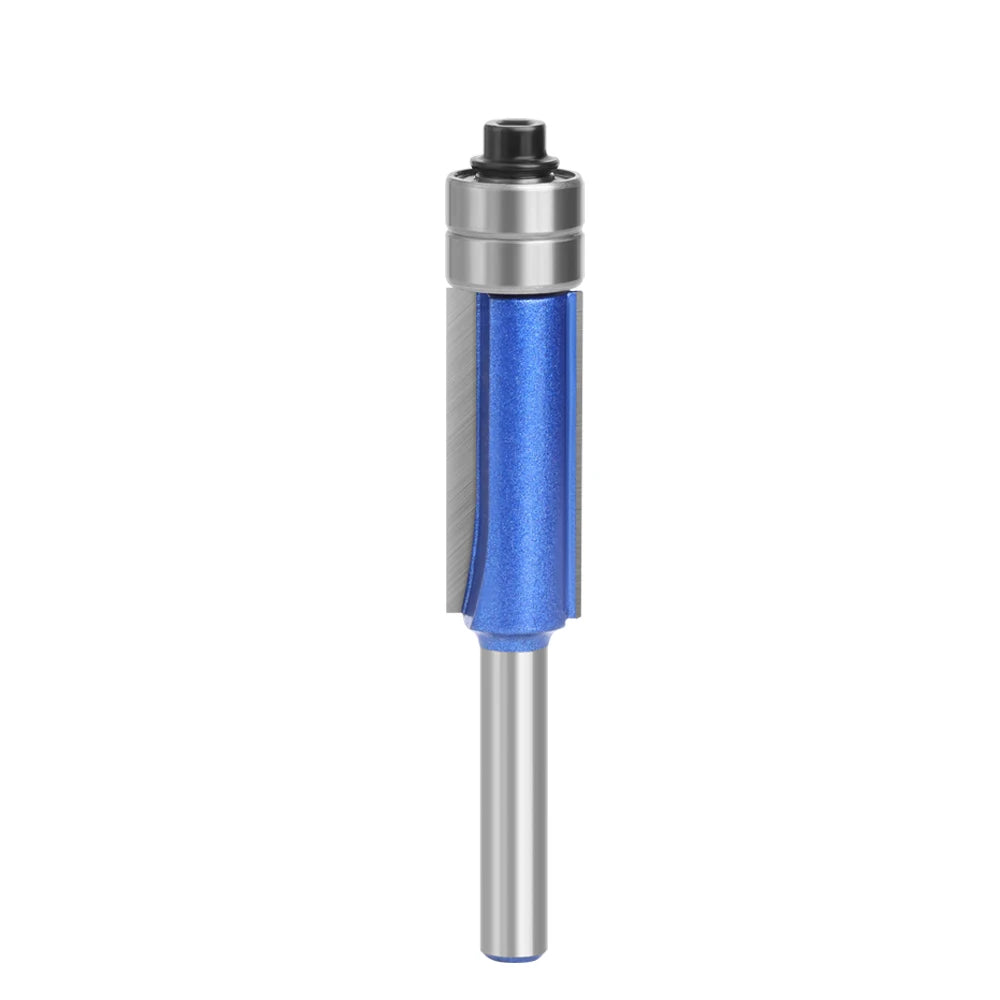 LAVIE 4pcs 6mm 1/4 Shank Flush Trim Bit With Double Bearing Router Bits Woodworking Milling Cutter -C C07016BT4A