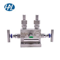 316 Stainless Steel Manual High Pressure T-type Instrument Manifold Needle Valve 3-way 1/2" Port Size for Gas Control HAL-LOK