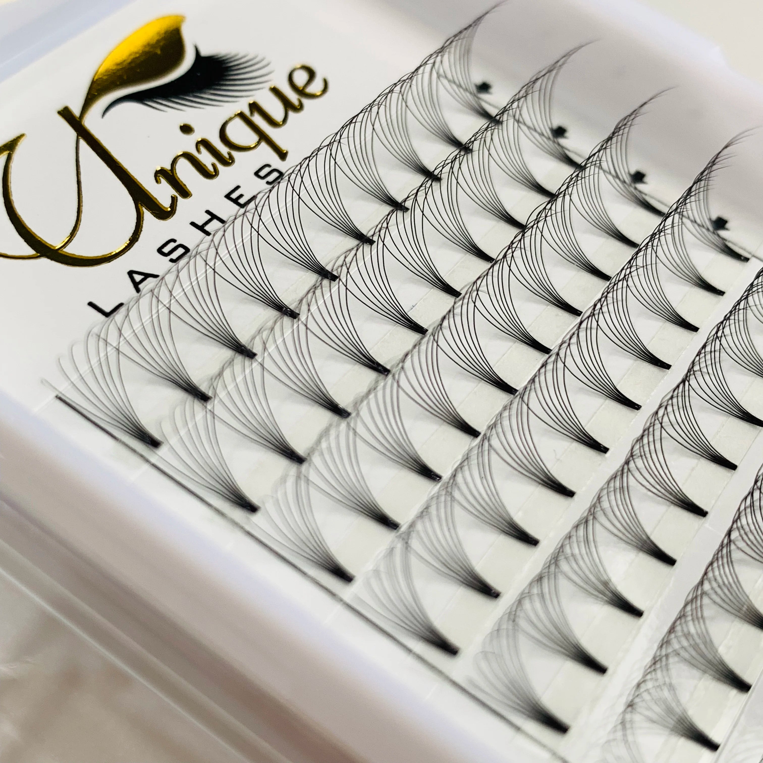 7D 10D 20D Fan Lashes Own Branding Customized Lash Heat Bonded Cluster PreMade Fan Eyelash