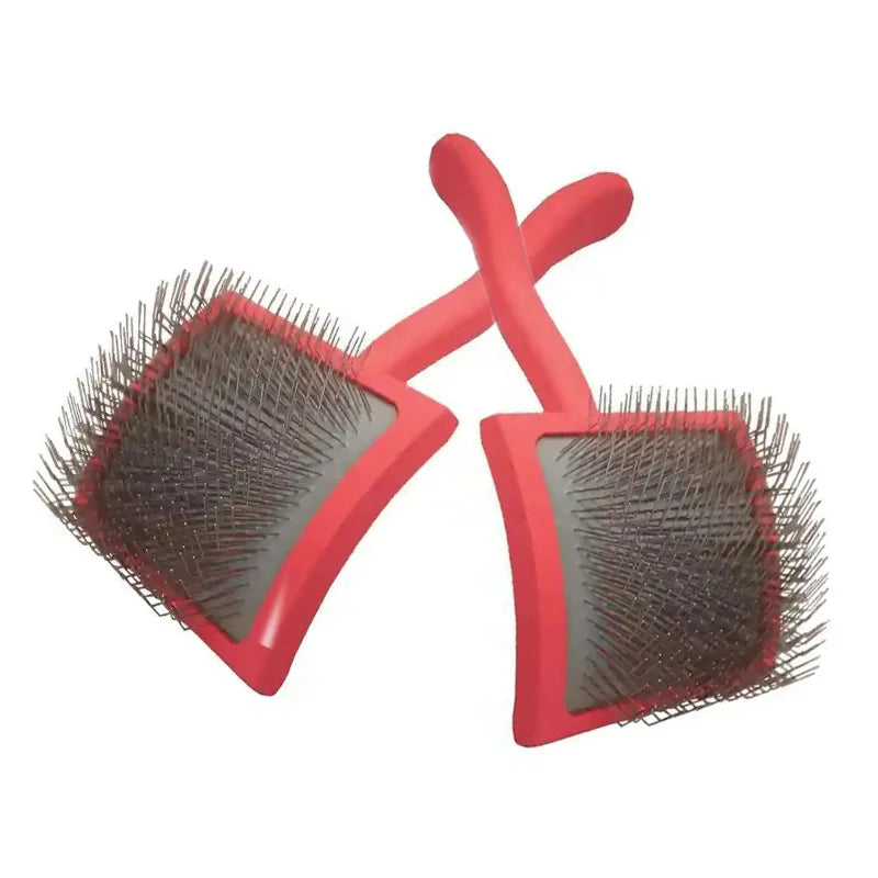 Wholesale Pet Grooming Products Wooden Handle Stainless Steel Long Pins Rake Comb for Dogs