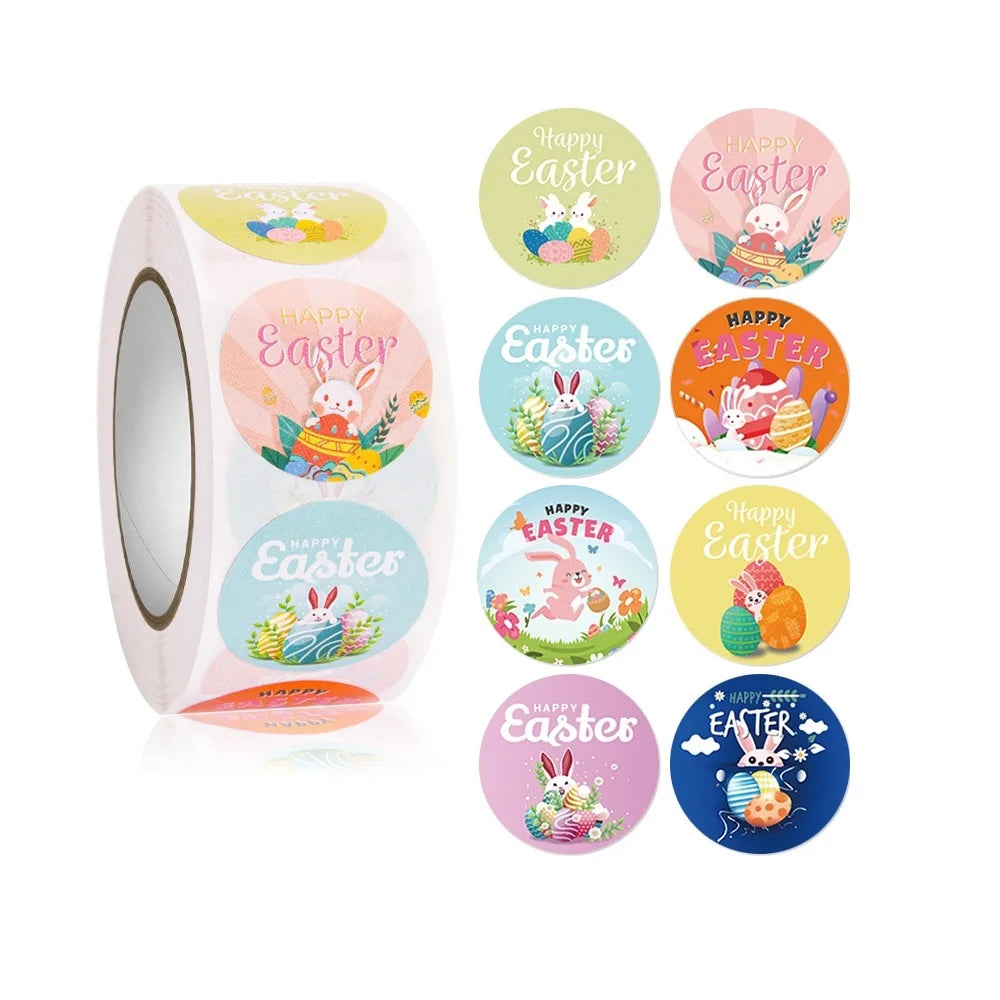 Custom Circle Business Stickers Roll Waterproof Round Vinyl Sticker Product Logo Round Stickers Label Roll