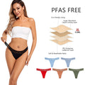 Shanhao OEM PFAS-free 4-Layer Leakproof Thong Low-Rise Bio Based G-String Panties Light Flow Period Thong Panties for Women