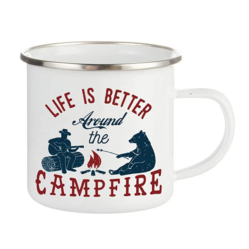 Customized Colorful 8oz 10oz 12oz Enamel Mug Custom logo Printing