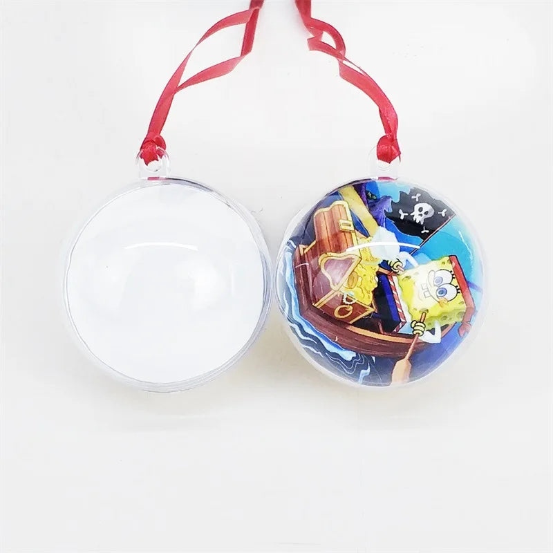 RubySub Sublimation Christmas Balls Custom Photo Decoration Christmas Ball Tree Ornaments