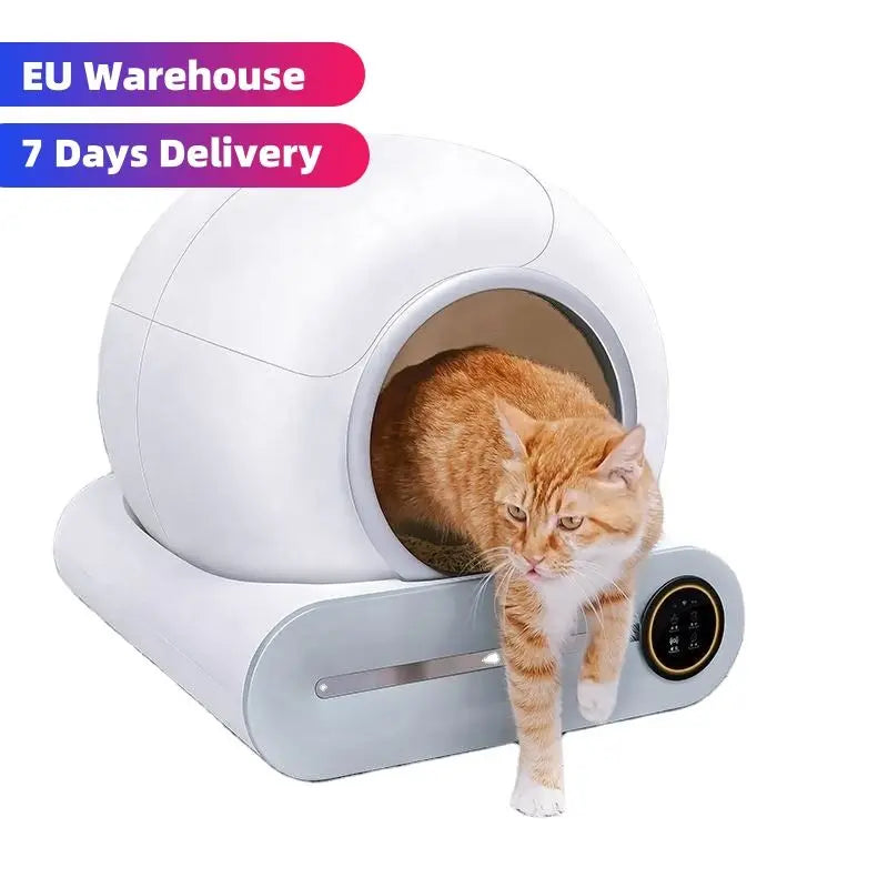 Tops TI PRO WiFi Controlled Smart Cat Toilet Electric Self-Cleaning Automatic Litter Box PP Material New Usage
