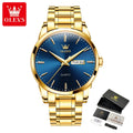 Olevs 6898 Custom Watches Luxury Business Oem Custom Classic Fashion Stainless Steel Waterproof Fashion Quartz Watch for Man