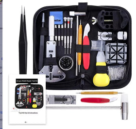 144 Pcs Portable Diy Watch Repair Tool Kit of Tools Set Remove Band Opener Screwdriver Set
