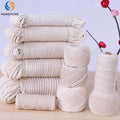 Wholesale 1mm-20mm 3mm 4mm 5mm Macrame Cord Braided Twisted String Cords 100% Cotton Rope