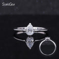4x6mm Pear 14K White Gold Fine Jewelry Starsgem Custom Ring Loose Diamond Wedding DEF VVS CVD Hpht Lab Grown Diamond Ring