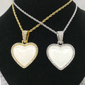 Custom Heart Picture Frame Sublimation Neck Lace  for Valentine's Day & Mother's Day