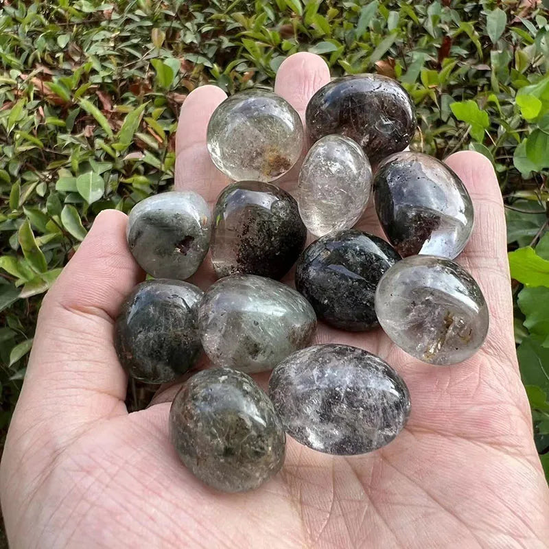 20-30mm Natural Garden Quartz Tumble Round Polished Crystal Stone Gravel for Sale