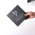 ADA Compliant  Room Toilet Sign  Raised Tactile Text & Braille Signage