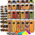 Cross-Border 42-Piece Set Transparent PP-Grade Plastic Kitchen Storage Tanks Moisture-Proof Sealed Box Grain Storage Food Organ