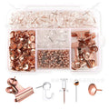 Hot Sale 465 Pcs Gold Thumb Tacks Decorative Push Pins 5 Style Gold Office Accessories for Cork Board Map Office Cork Board