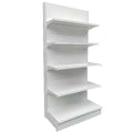Customizable White Color Detachable Supermarket Shelves Single-Sided Retail Display Rack for Grocery Stores Factory Direct