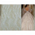Embroidery Lace Heavy Beads Crystal Fabric Eco-Friendly Sequin 100% Polyester Fashionable Wedding/Evening Dresses Embroidery