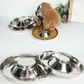Puppy Feeding Bowls for Litters Stainless Steel Dog Bowl Pet Feeder Bowl Whelping/Weaning Dishes Feeder for Small Dogs Cat