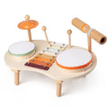 Early Educational Wooden Musical Instruments Set for Preschool Kids Baby Rattles Toys for Learning Percussion Music