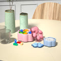 Frosted Raised Cat Paw Storage Box Set Homemade Flower Pot Silicone Molds for Storage Baking Making Soap Ashtray