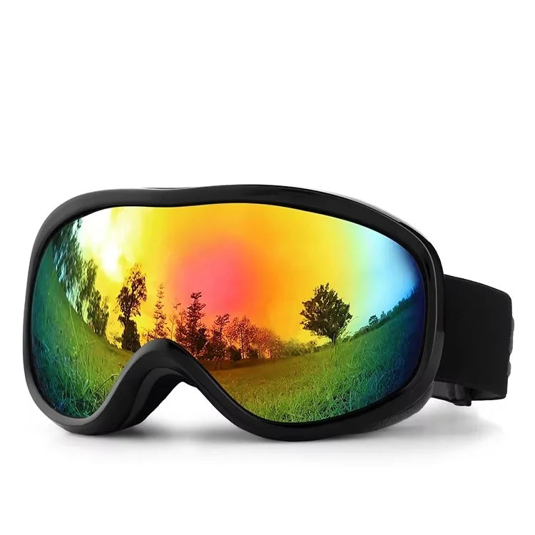 Anti-Fog Silicone Ski Goggles Polarized Mirror Lenses Snowboard Skiing Glasses UV400 Protection Snow Sports Eyewear Custom Logo