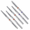 Professional Nail Polish Manicure Tool 2 in 1 Double Head 2.35mm Tungsten Steel 3/32 Electric Carbide Nail Drill Bit