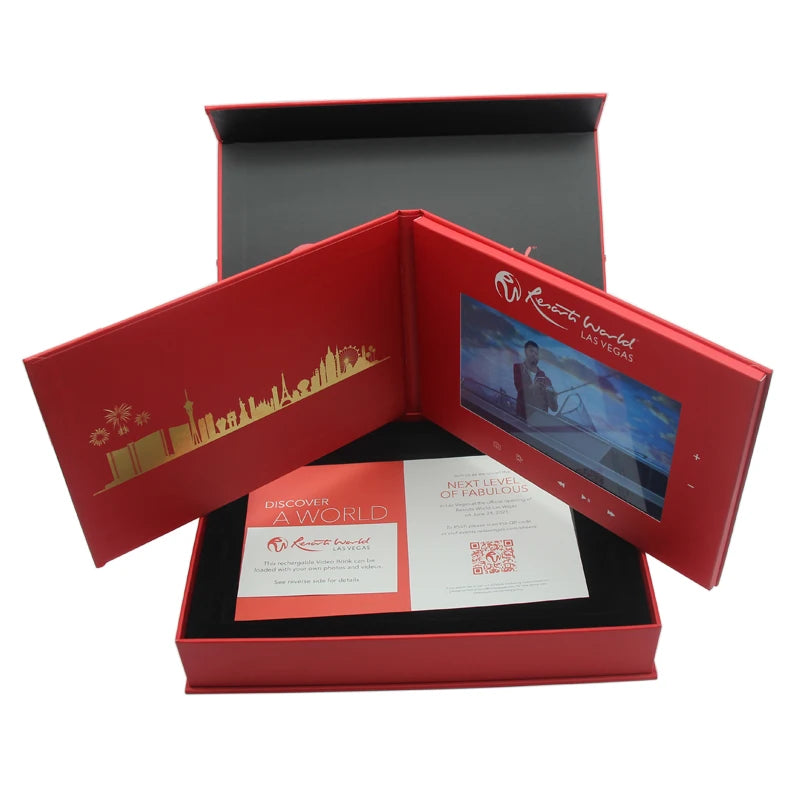 Video Book Lcd Video Brochure 10 Inch Video Brochure Module for Real Estate Slim Marketing Advertising