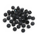 40pcs 10mm Black Gold Silver Color Half Ball Flat Back Resin Cabochons Dome DIY Jewelry Making Accessories Supplies