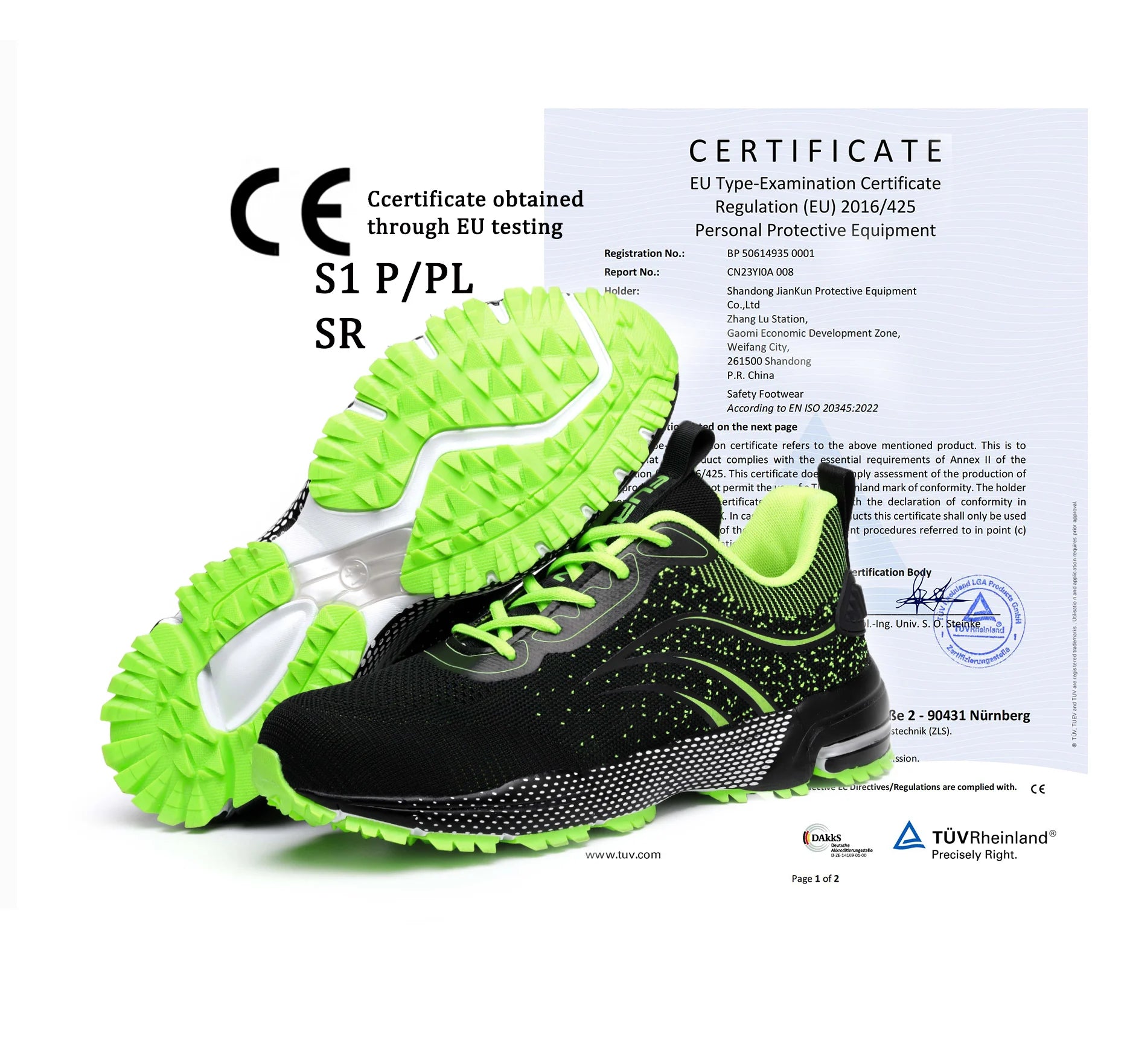 JIANKUN  Industrial Sport Safety Shoes slip on Steel Toe for Man Protective  Mens Black Work Shoes Construction Safety Shoes