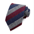 Custom Mens Neck Tie Classical Striped Necktie Wholesale Woven Jacquard  Polyester Tie