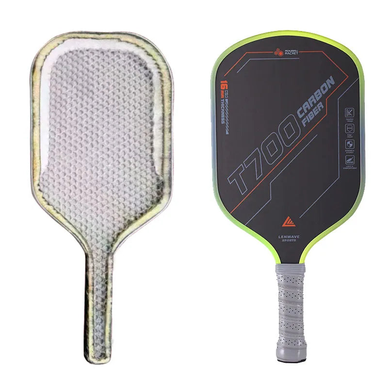 Custom Carbon Fiber Pickleball Paddle Professional Lightweight 16mm with Pickleball Balls