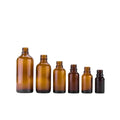 Oil Bottle Brown Bottle Body Wood Top Gold 10ml30ml50ml100ml Dropper Bottle