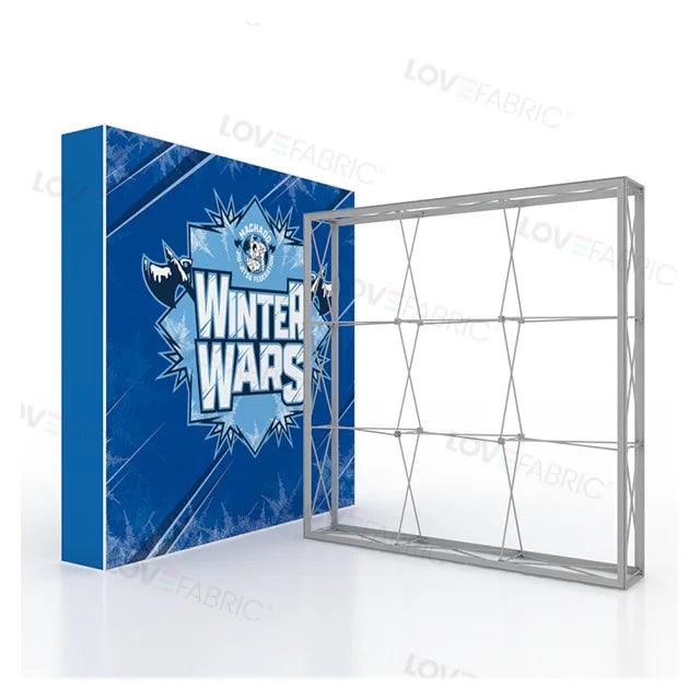 Custom 10*7.5ft Modern Portable Pop-up Wall Foldable and Removable Design for Advertising Free Exhibition Booth Trade Show