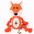Pet Dog Plush Slow Food Fox Squeaky Dog Toy Interaction Dog Chew Toy Rope