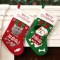 TW-545 Pet Christmas Stockings With Embroidered Dog Cat