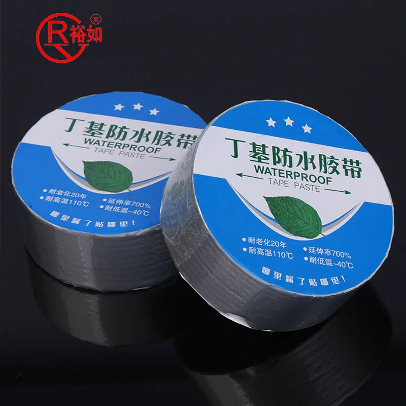 1.5mm *5cm *5M Yu Ru Waterproof Sealants Butyl Rubber Tape Flash Tape for Roof Repair