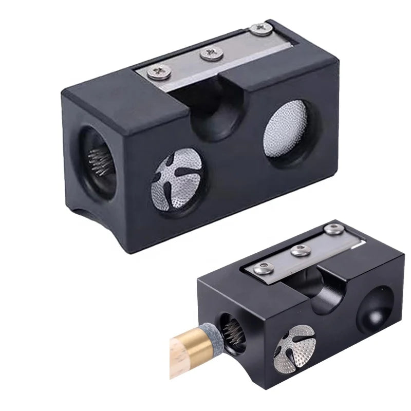 Aluminum Snooker & Billiard Cue Tip Tool Shaping Scuffing Aerating Shear Polish Clipping Compacting Polishing Compacting Tool.