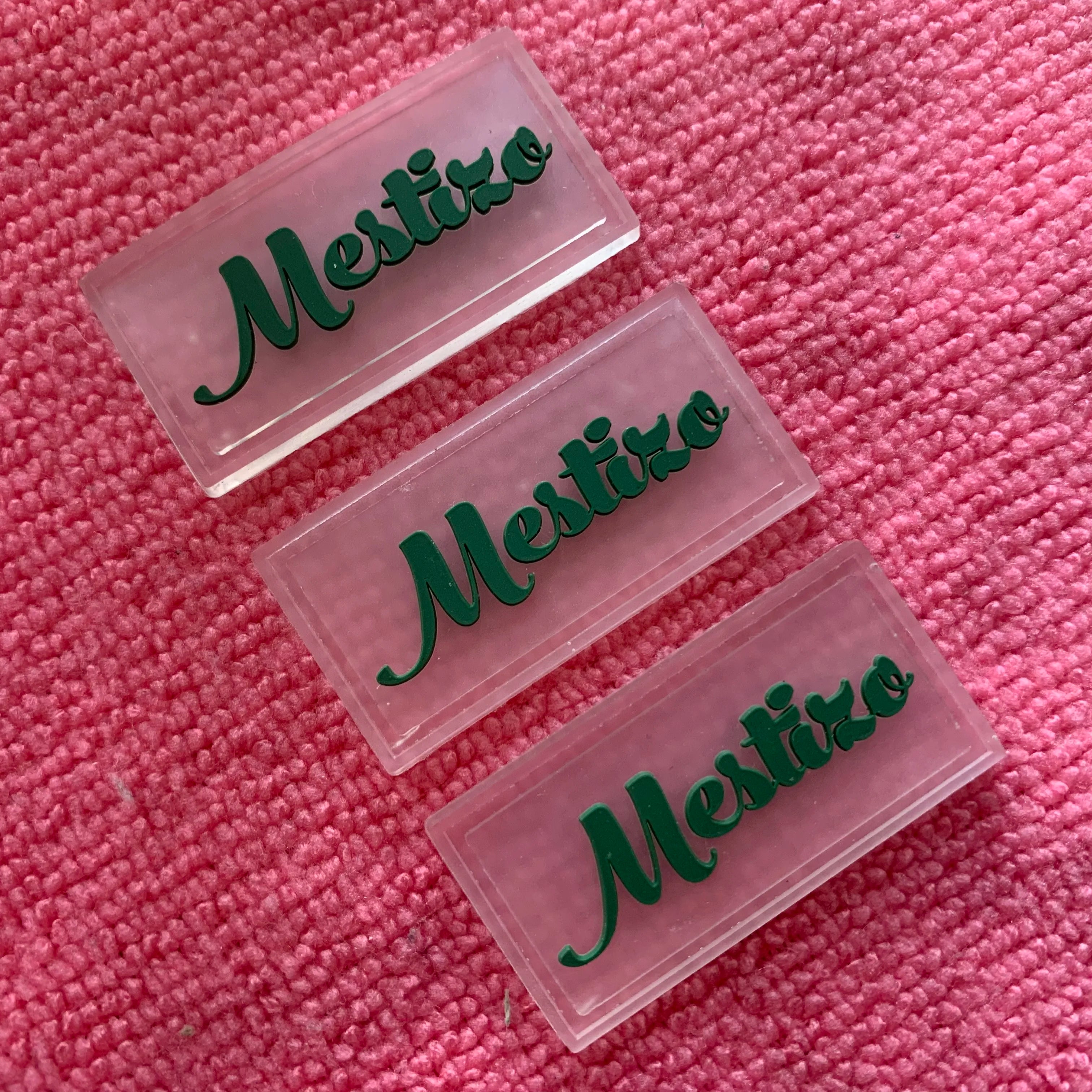 Standard Size Transparent Rubber LabelUV Production Swimsuits clear logo PVC Label