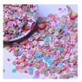 Christmas Series Hot Clay Slice Mixed Snowman Gift Box Gingerbread Man Swirl Roll Candy Heart Lollipop Polymer Clay Sprinkles