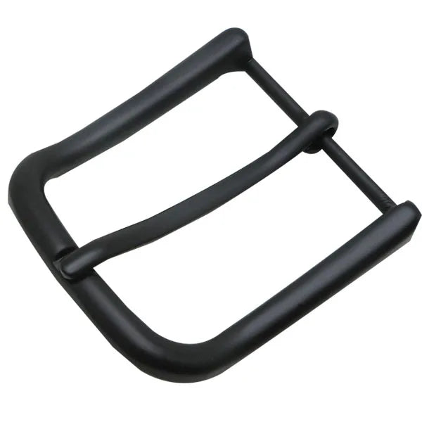 Promotional Custom 35MM Matt Black Pin Buckle Vegan Leather PU Leather Belt Zinc Alloy Buckle