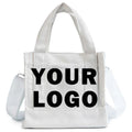 Custom Logo Cheap Eco Friendly Printed Logo Tote Bag Cotton Canvas Mini Tote Bag Woman's Canvas Material Single Shoulder Crossbo