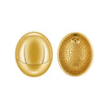 18K Gold Plated Stainless Steel Jewelry Geometric Glossy Oval Hollow Stud Earrings for Women Accessories Earrings E231464