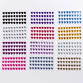 Self-Adhesive 12mm Heart Rhinestone Plastic Stickers Bling Craft DIY Toys Easter Birthday Home Decoration