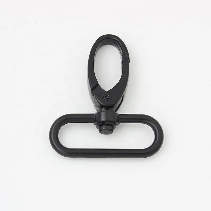 Nolvo World Dark Black 55*38 mm 1.5" Swivel Hooks for Purse Shoulder Strap Clasp Clip Trigger Buckle Dog Chain Snap Hook
