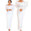 Slim Long Sleeve Nail Maxi Dress Black Party Dress Evening Dress Full Natural Latest Women Off Shoulder Feather Polyester Woven