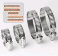 Adjustable Stainless Steel American Type Worm Drive Hose Clamp Reinforced Strength Hose Pipe OEM Customization Metric