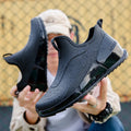 New Fashion Waterproof Shoes Short Boots Kitchen Waterproof Non Slip Wear Resistant Low Top Rain Boots Men