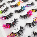 Fake Eyelashes With Color Fluorescence With Sequins False Lashes Colorful Eyelashes Bulk Dramatic Makeup Fake Lash Party Makeup
