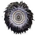 Wholesale  Modern Nordic Boho African Wall Art Feather Juju Hat Wall Decor for Sale Home Decor Christmas Living Room Bedroom