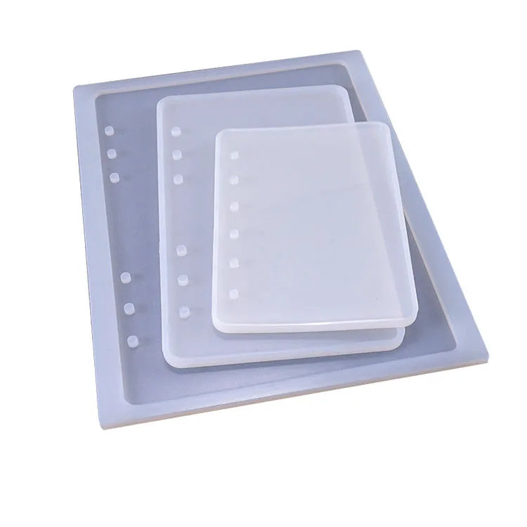 YS A5 A6 A7 Notebook Cover Silicone Mold Transparent Book UV Mold Epoxy Resin Casting Molds for DIY Notebook Diary Book Accessor